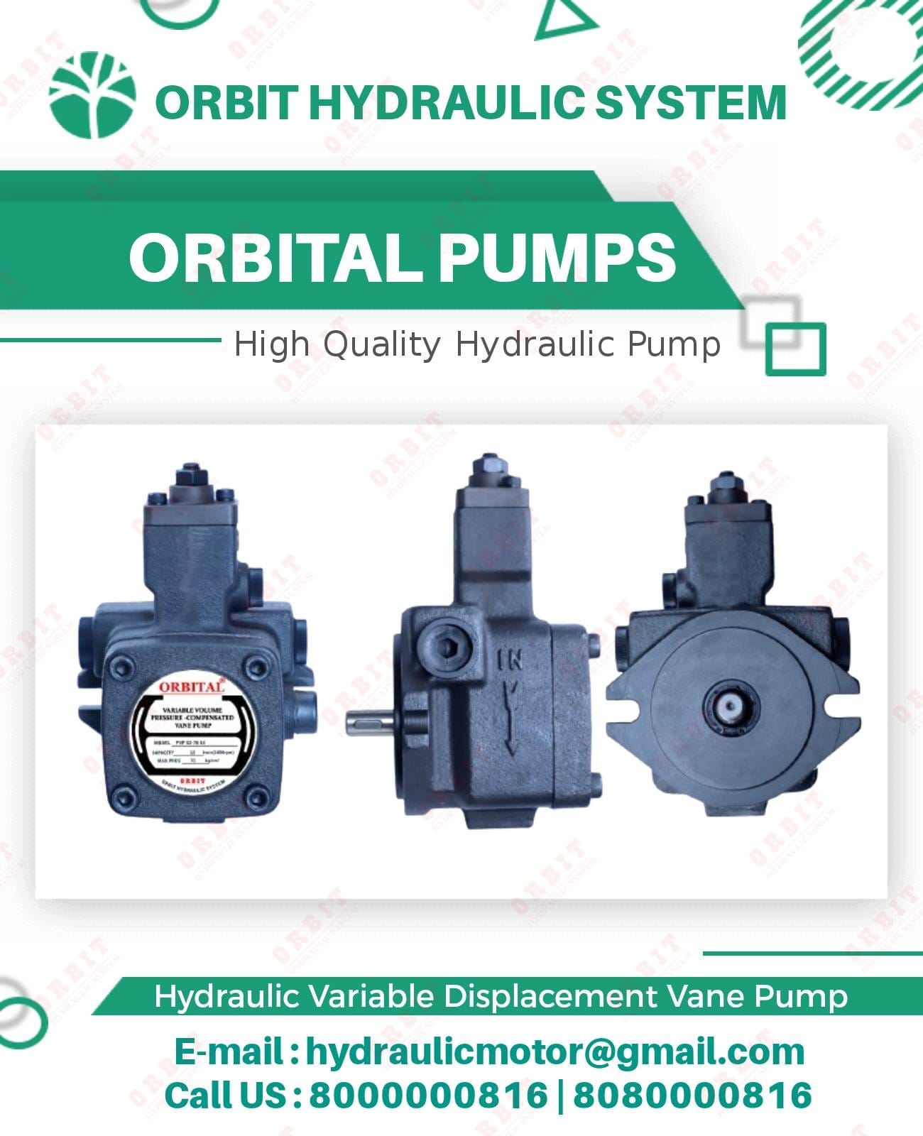 PVF-20-55-10S Anson Hydraulic Variable Vane Pump